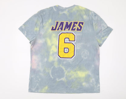 NBA Men's Multicoloured Graphic L T-Shirt