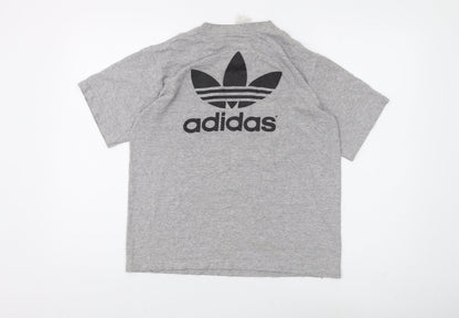 Womens UK Size L adidas Grey Basic T-Shirt