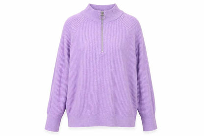 Womens UK Size M Marks and Spencer Purple Full Zip Jumper