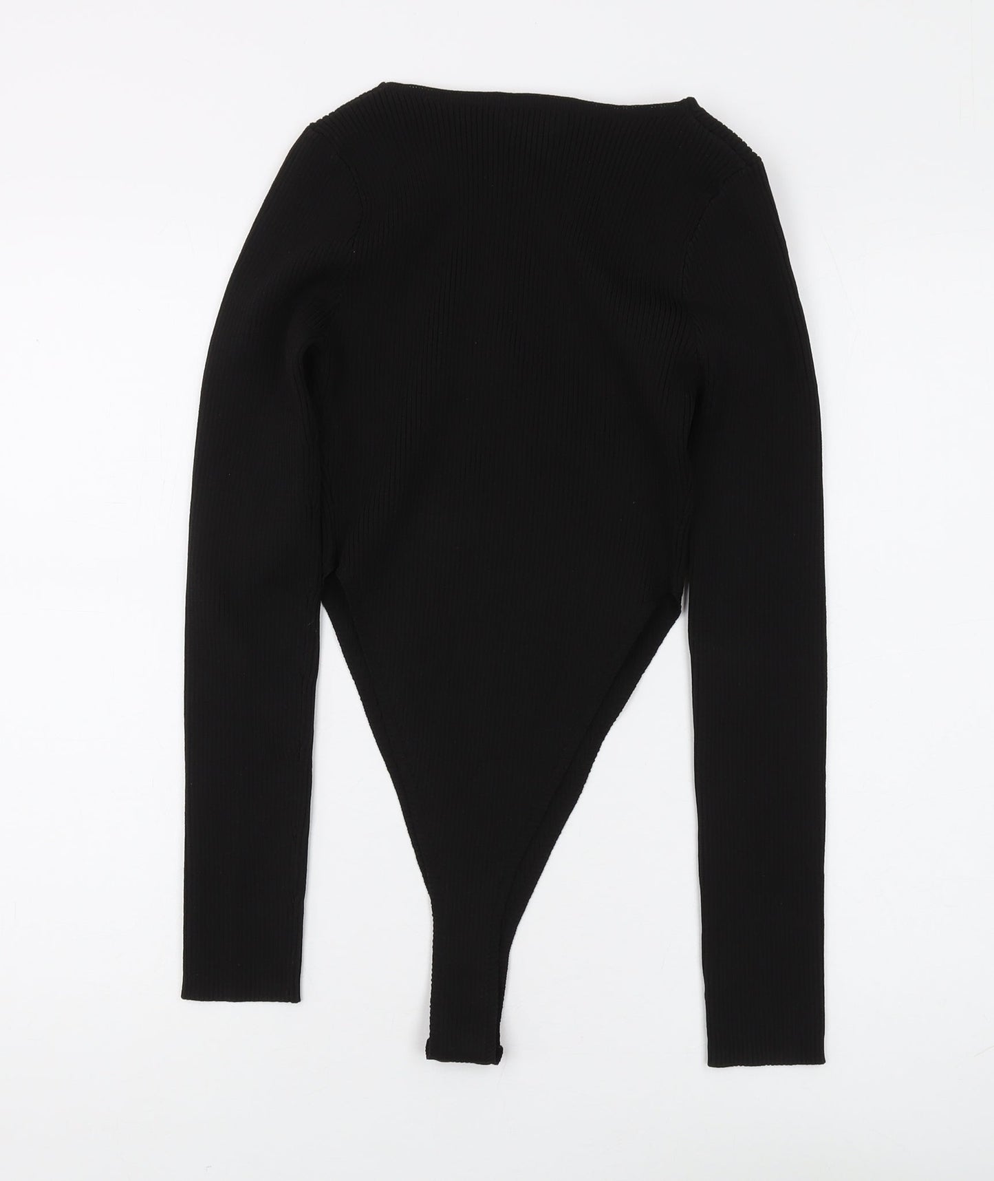 PrettyLittleThing Black Bodysuit, Women, M, Casual Stretch