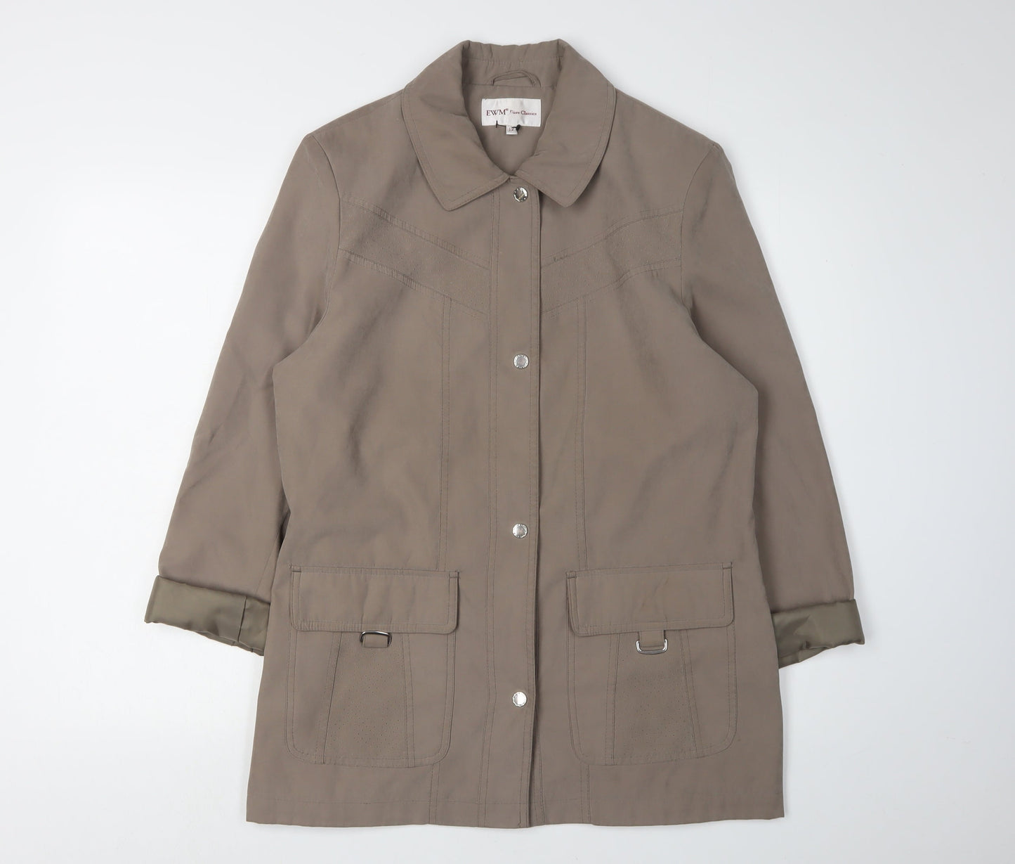 Womens UK Size 12 EWM Brown Basic Jacket