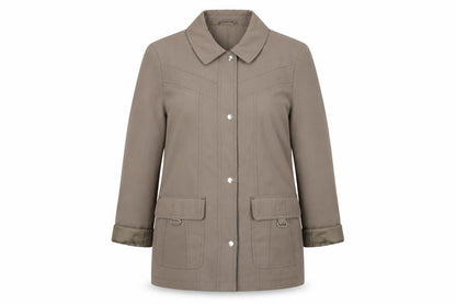Womens UK Size 12 EWM Brown Basic Jacket
