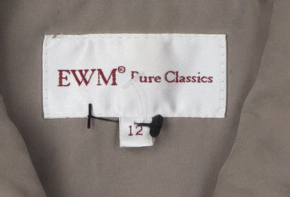 Womens UK Size 12 EWM Brown Basic Jacket