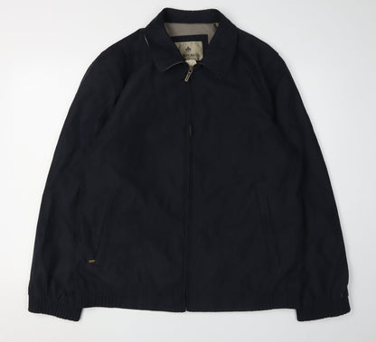 Mens UK Size L Rainforest Black Windbreaker Coat