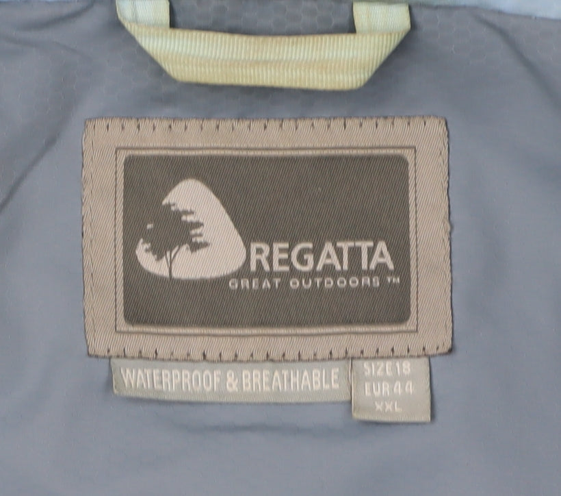 Womens UK Size 18 Regatta Blue Parka Coat