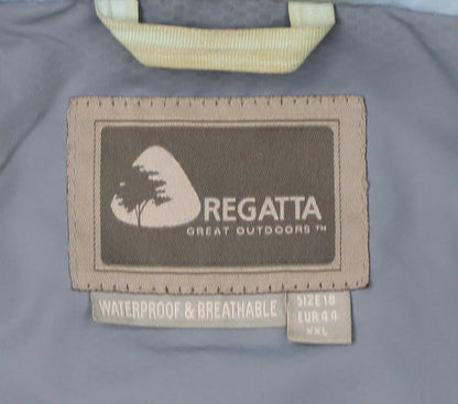 Womens UK Size 18 Regatta Blue Parka Coat