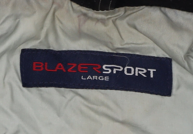 Mens UK Size L Blazer Sport Blue Puffer Jacket