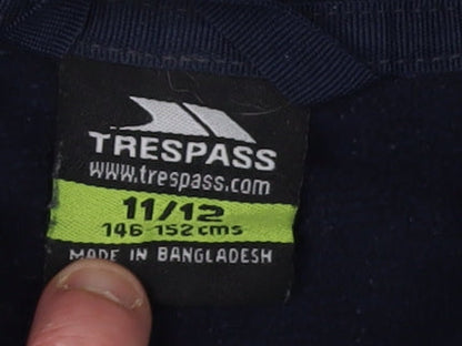 Trespass Boys Blue Pullover Hoodie Size 11-12 Years