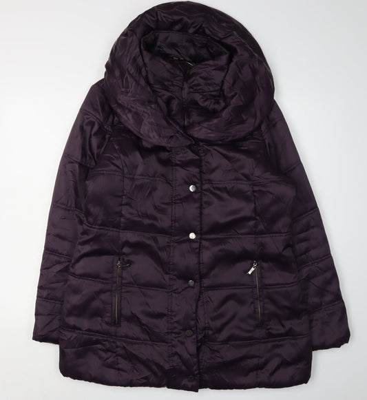 Lakeland Women's Purple Puffer Jacket, Size 16