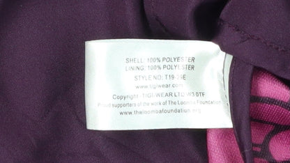 Womens UK Size 14 TIGI Purple Rain Coat