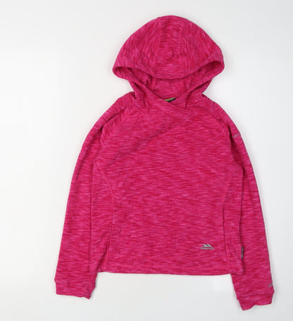 Trespass Girls Pink Pullover Hoodie - Size 7-8 Years