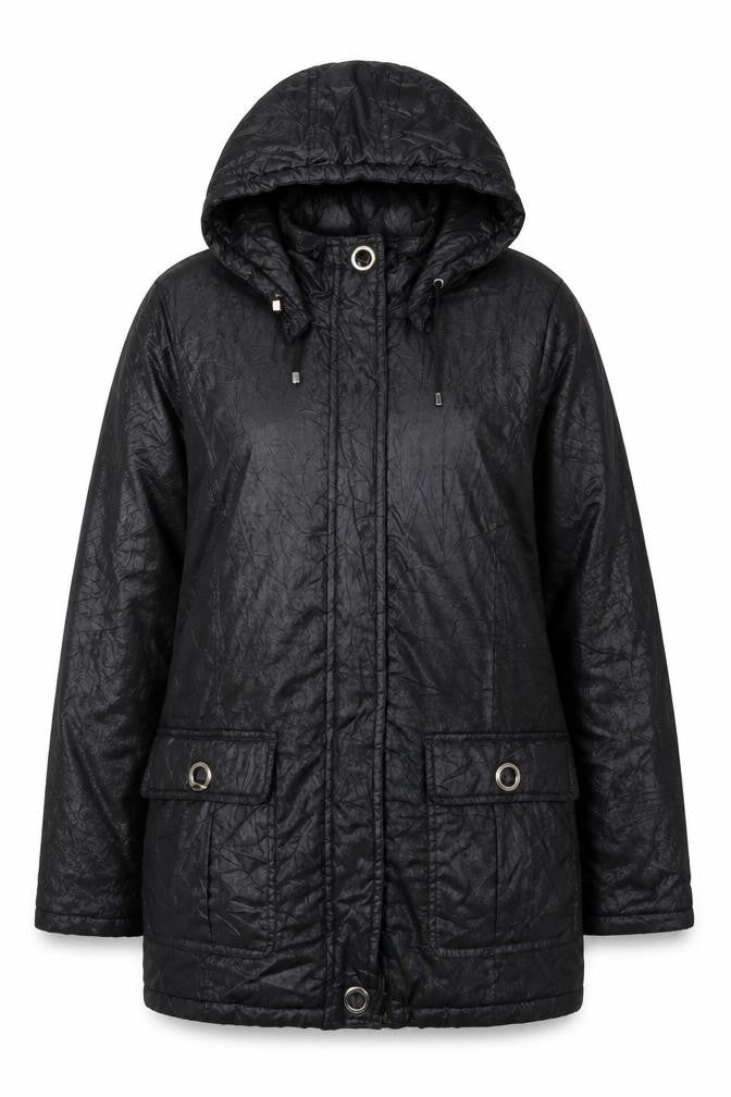 Womens UK Size S Katherine Hammond Black Parka Coat