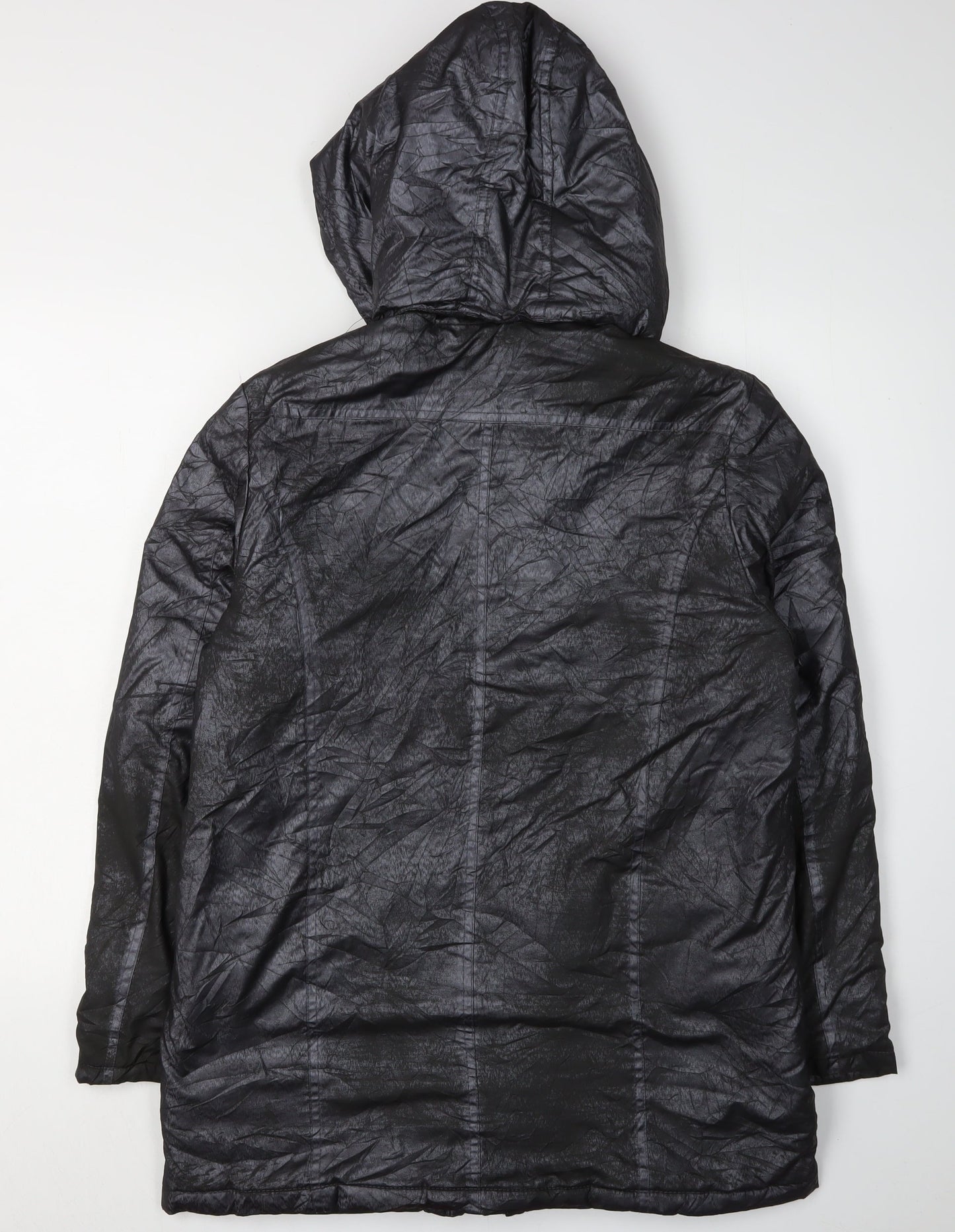 Womens UK Size S Katherine Hammond Black Parka Coat