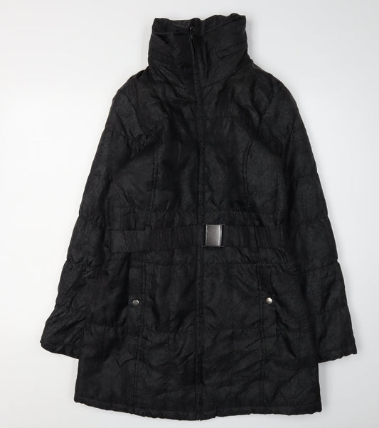 Womens UK Size M Marks and Spencer Black Puffer Jacket