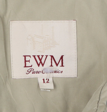Womens UK Size 12 EWM Beige Basic Jacket