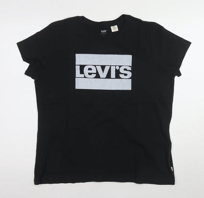 Unisex Adults UK Size XL Levi's Black Basic T-Shirt