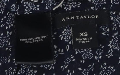 Womens UK Size XS Ann Taylor Blue  Blouse
