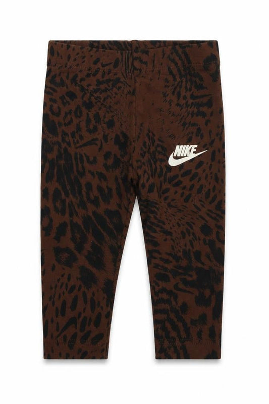 Nike Unisex Baby Brown Animal Print Leggings 6-9 Months