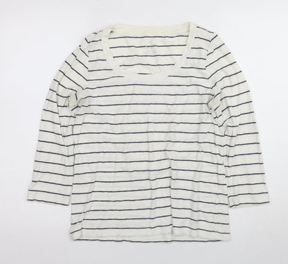 Womens UK Size L J.CREW White Basic T-Shirt
