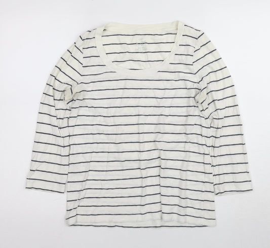 Womens UK Size L J.CREW White Basic T-Shirt
