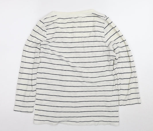 Womens UK Size L J.CREW White Basic T-Shirt