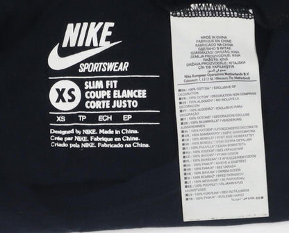 Unisex Adults UK Size XS Nike Black Basic T-Shirt