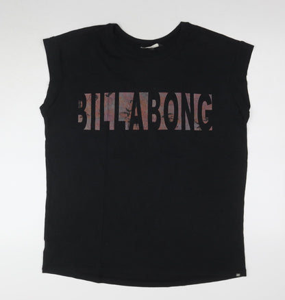 Zillah Bong Black Sleeveless T-Shirt, Size 14, Unisex Casual