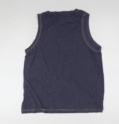 Womens UK Size 10-12 Harry Potter Blue Basic Tank