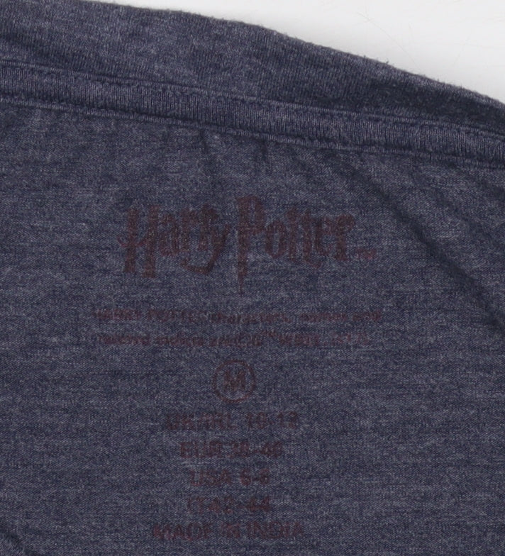 Womens UK Size 10-12 Harry Potter Blue Basic Tank