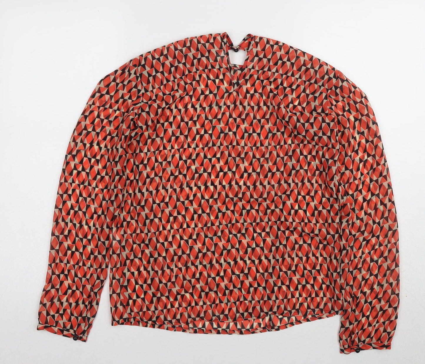 Womens UK Size XS Benetton Multicoloured Basic Blouse