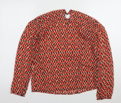 Womens UK Size XS Benetton Multicoloured Basic Blouse