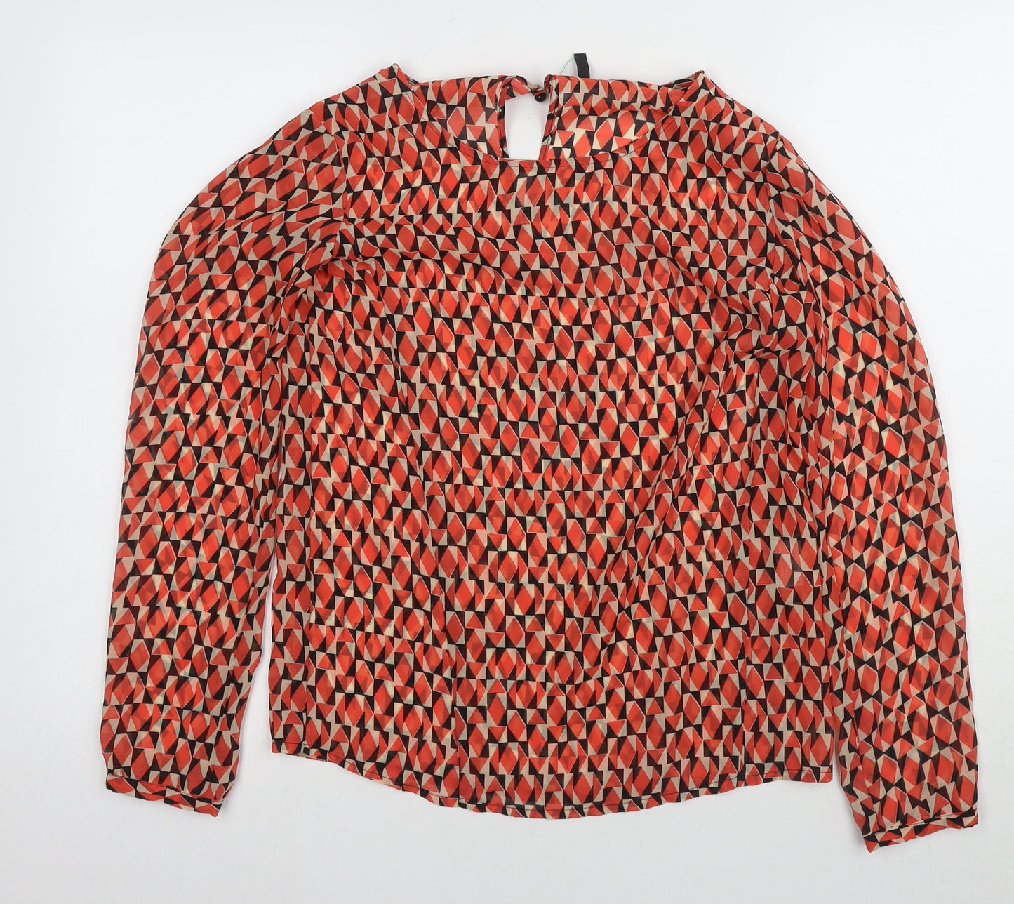Womens UK Size XS Benetton Multicoloured Basic Blouse