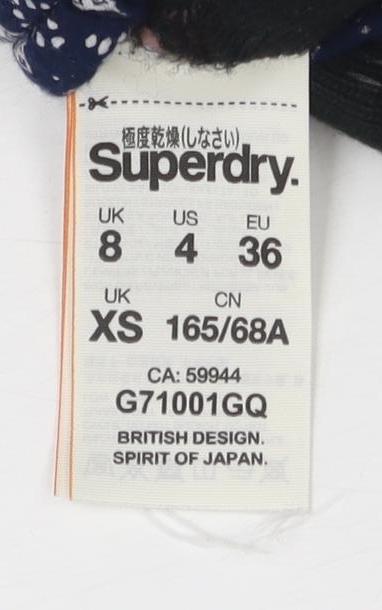 Superdry Women's Blue Geometric Hot Pants XS