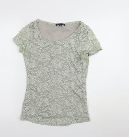 Banana Republic Women's Green Lace Blouse XS