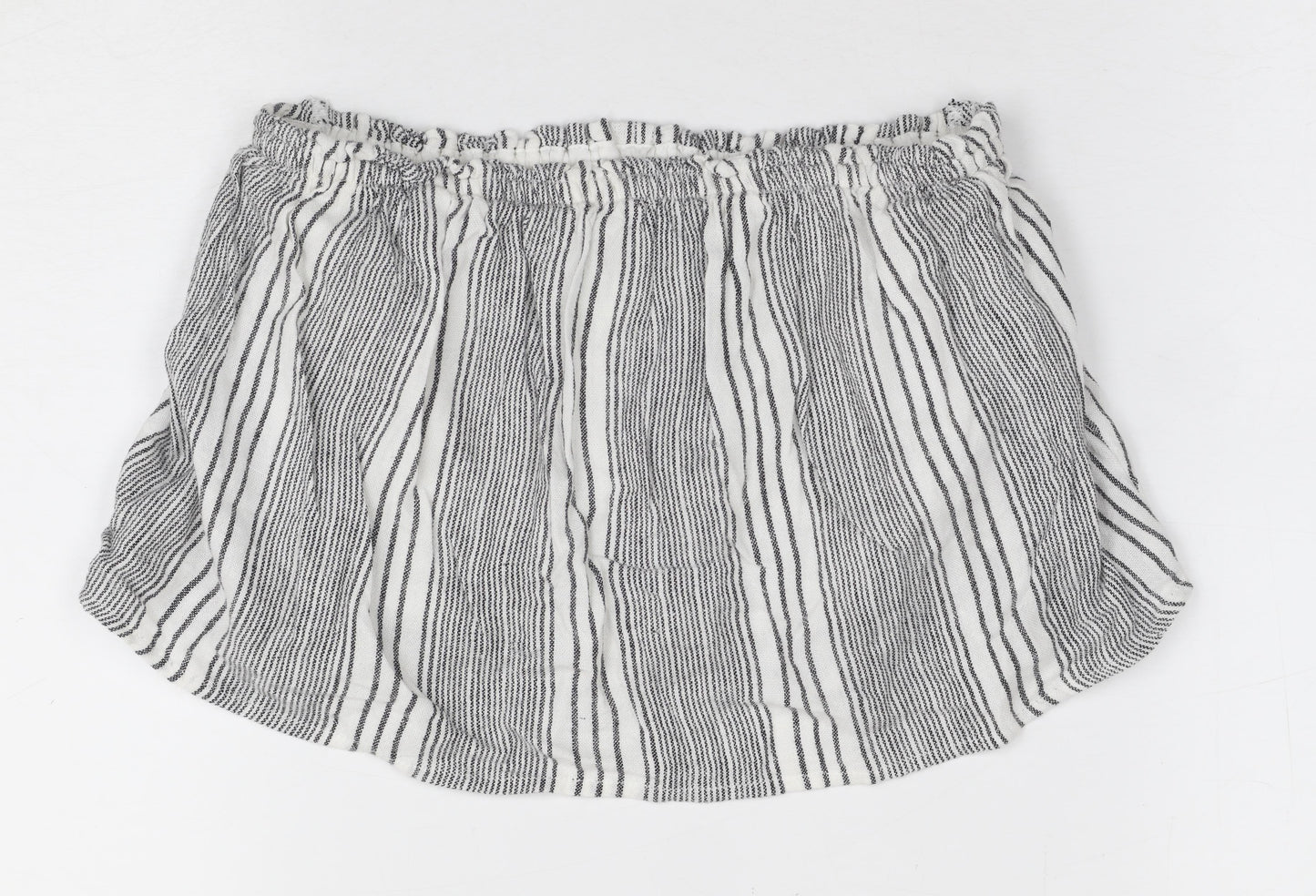 Womens UK Size S Hollister White Cropped Blouse