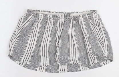 Womens UK Size S Hollister White Cropped Blouse
