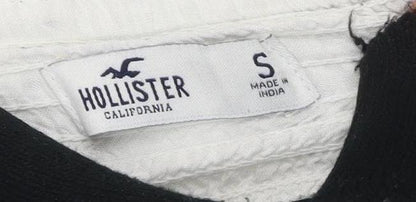 Womens UK Size S Hollister White Cropped Blouse