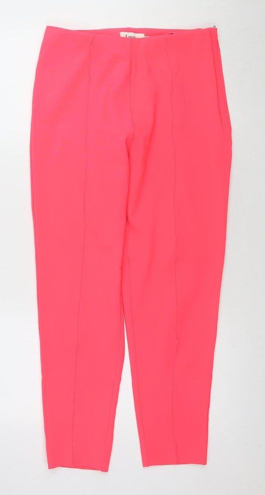 Womens UK Size 10 Louche Regular Fit  Pink Trousers