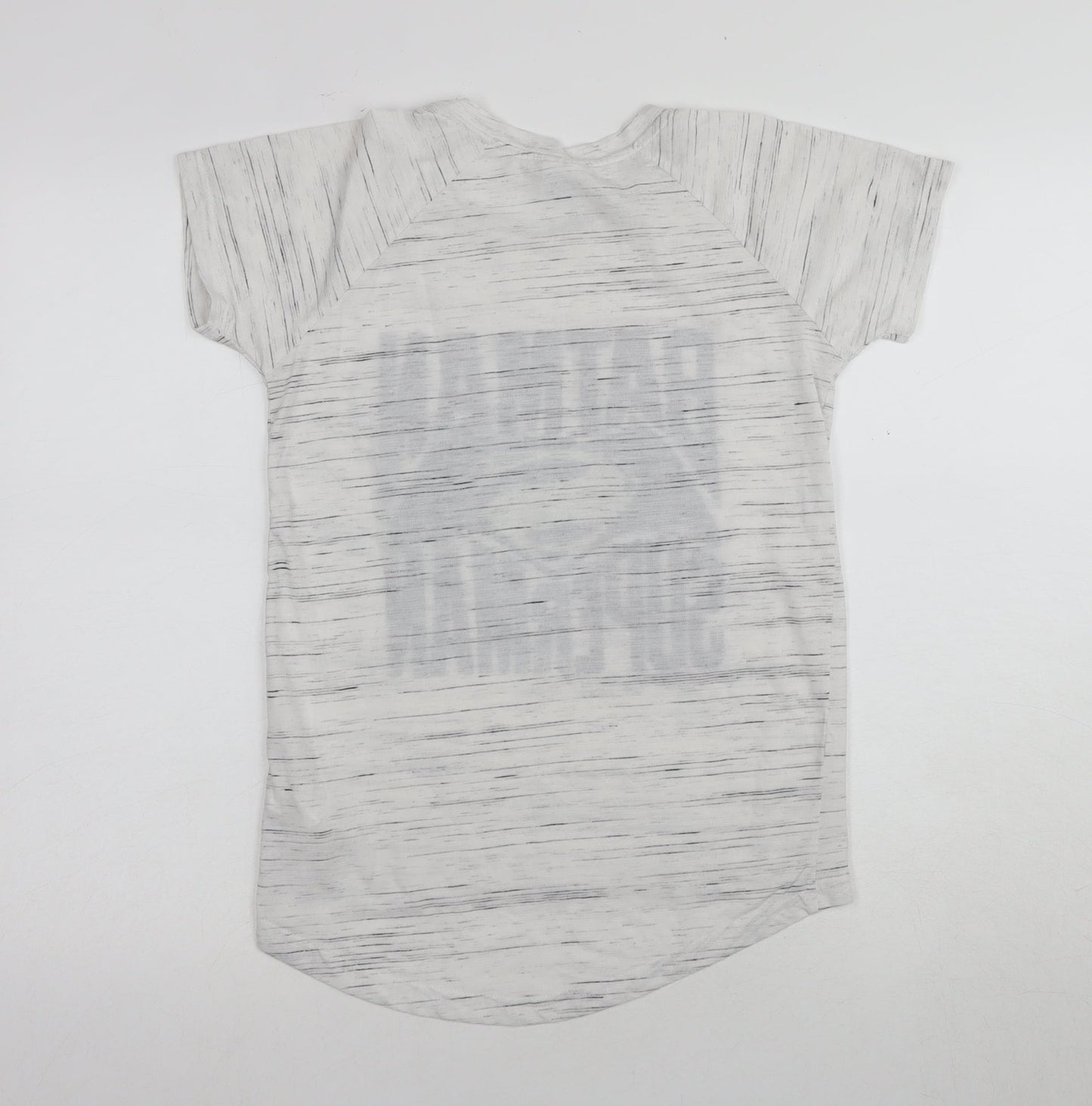 Womens UK Size 8 Batman White Basic T-Shirt