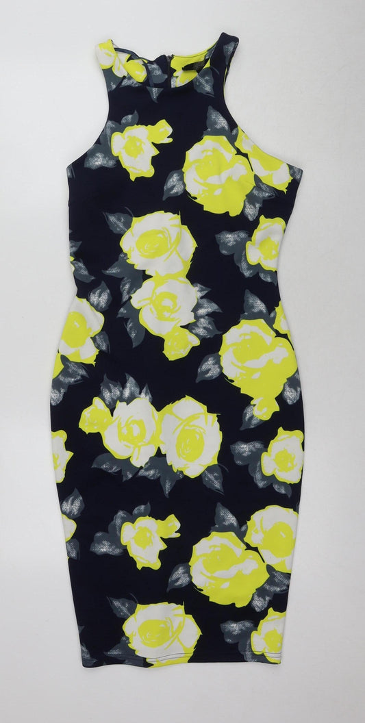 Armani Exchange Womens 12 Multicoloured Bodycon Dress