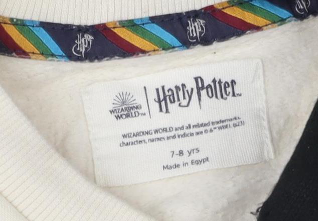 Harry Potter Girls Ivory Gryffindor Pullover Sweatshirt 7-8 Years