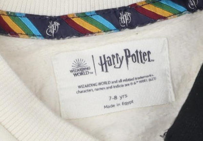 Harry Potter Girls Ivory Gryffindor Pullover Sweatshirt 7-8 Years