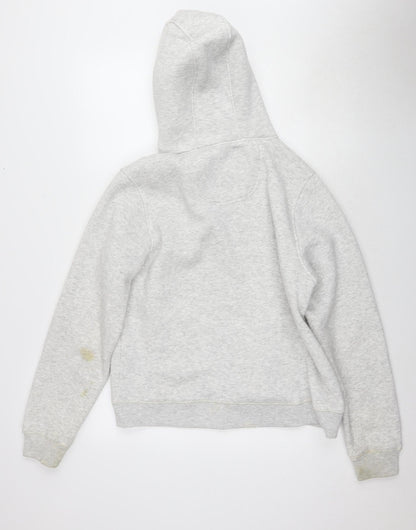 Unisex Adults UK Size 10 SoulCal & Co Grey Full Zip Hoodie