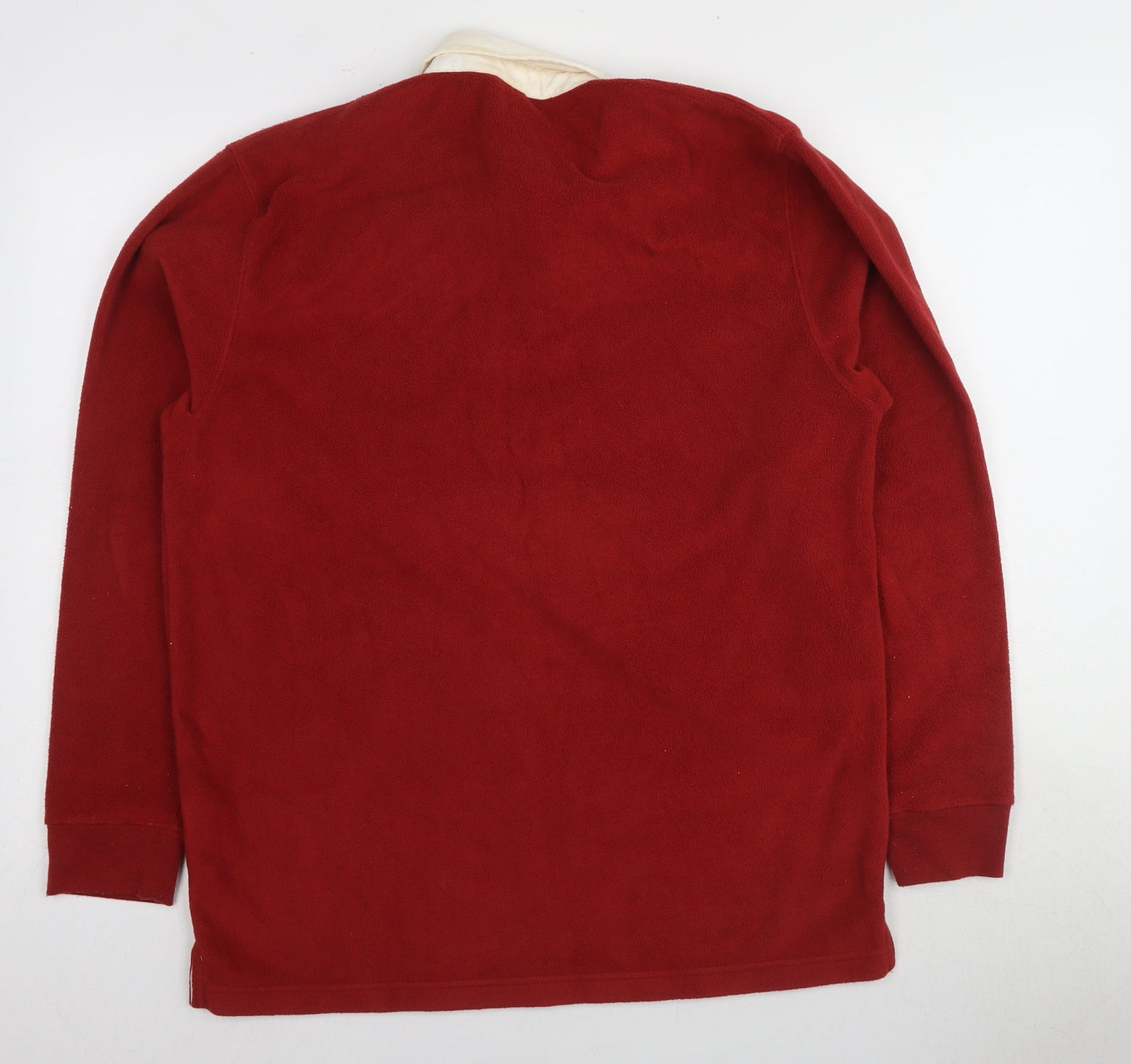 Croton Traders Men's Red Henley Sweatshirt M