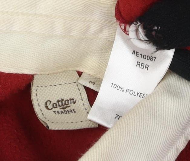 Croton Traders Men's Red Henley Sweatshirt M