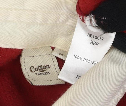 Croton Traders Men's Red Henley Sweatshirt M