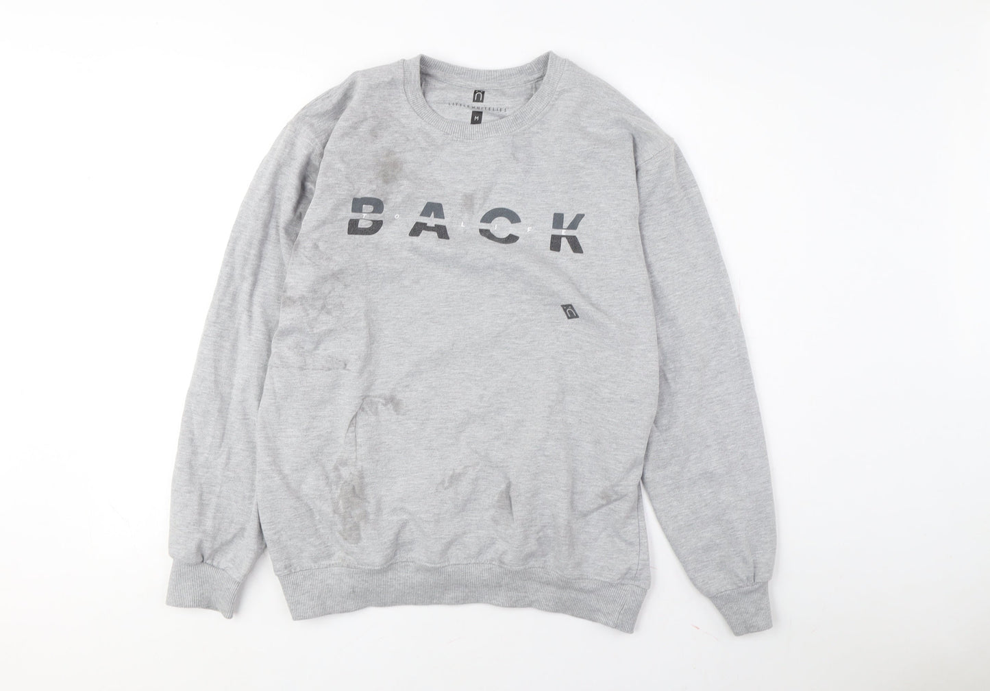 Little White Lies Grey Pullover Sweatshirt M Unisex