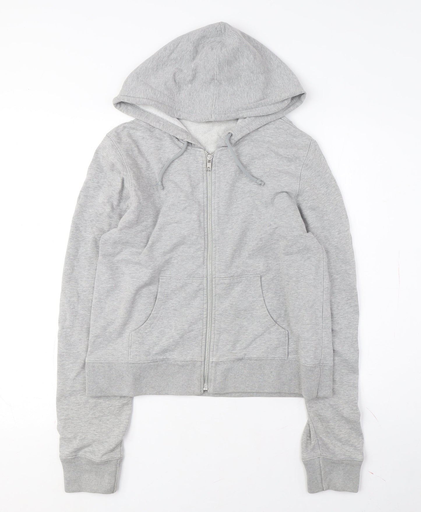 GAP Women's Grey Full Zip Hoodie, Size S, Comfy and Stylish