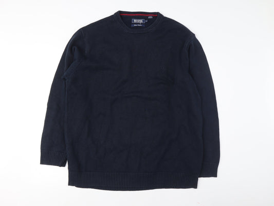 Maine New England Men's Blue XL Pullover Jumper