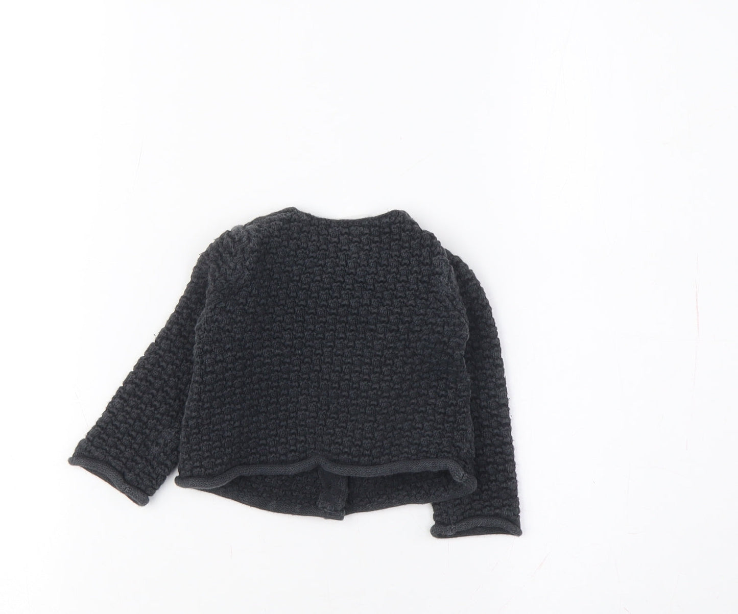 GAP Unisex Kids Black Cardigan, 6-12 Months, Autumn/Winter